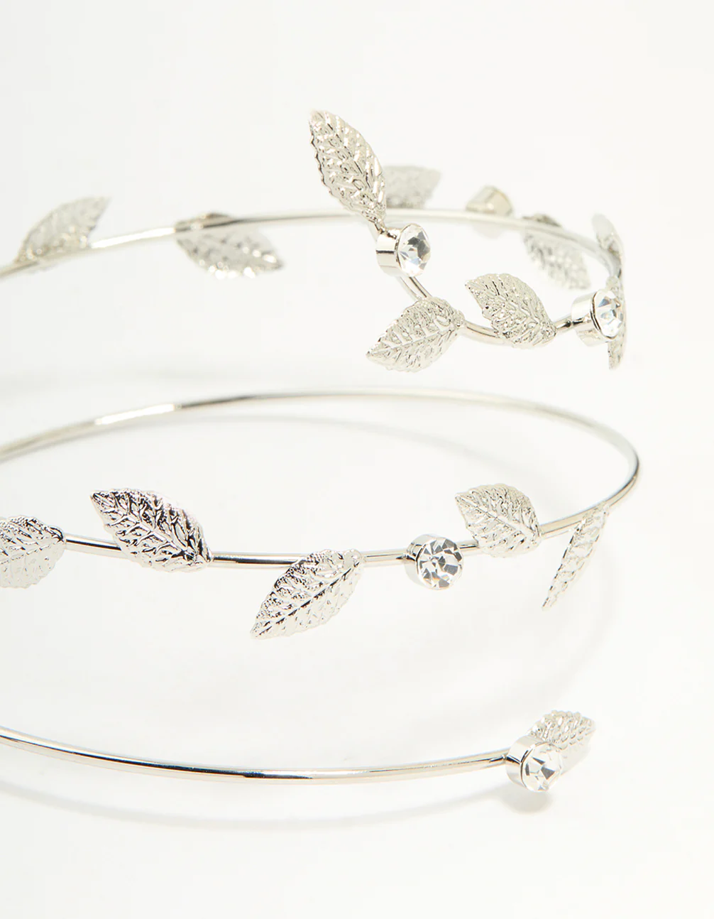 Silver Leaf Wrap Arm Cuff - Image 2