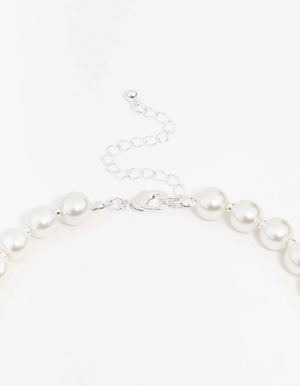 Silver Pearl & Diamante Matching Jewellery Set - Image 3