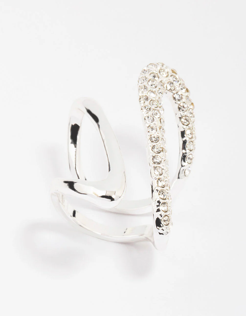 Silver Plated Bling Split Ring - Image 3