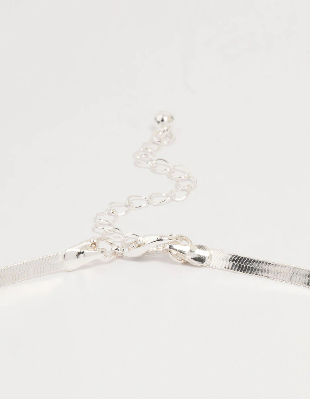 Silver Plated Disc Pendant Layered Necklace - Image 3