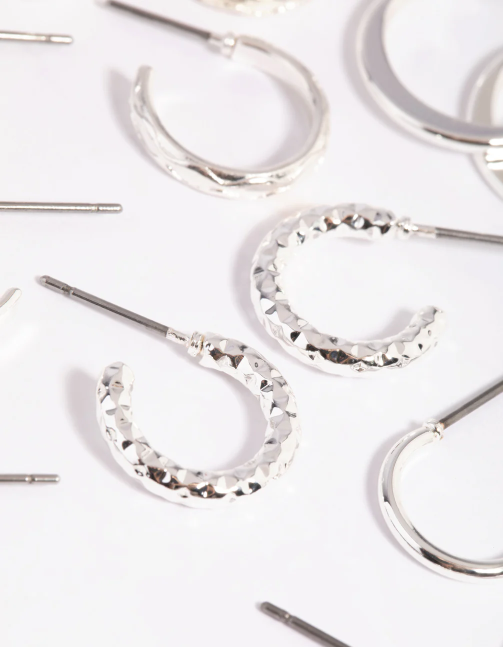 Silver Hoop Earring 12-Pack - Image 2