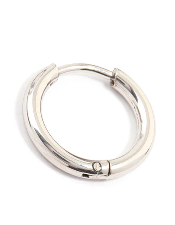 Waterproof Stainless Steel Core Clicker Earrings 14 MM - Image 5