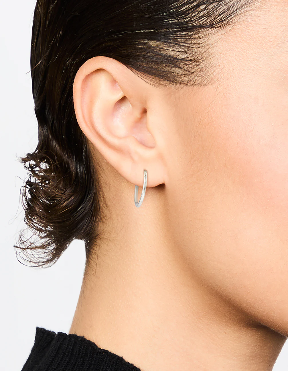 Waterproof Stainless Steel Sleeper Earrings 12 MM - Image 2