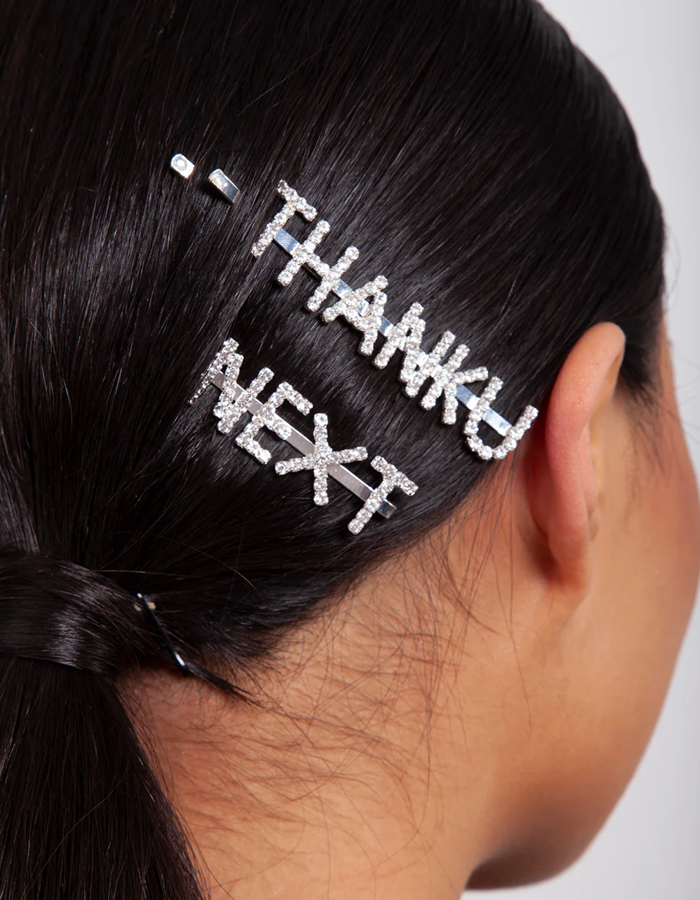 Thank U Next Diamante Hair Clip Pack - Image 3