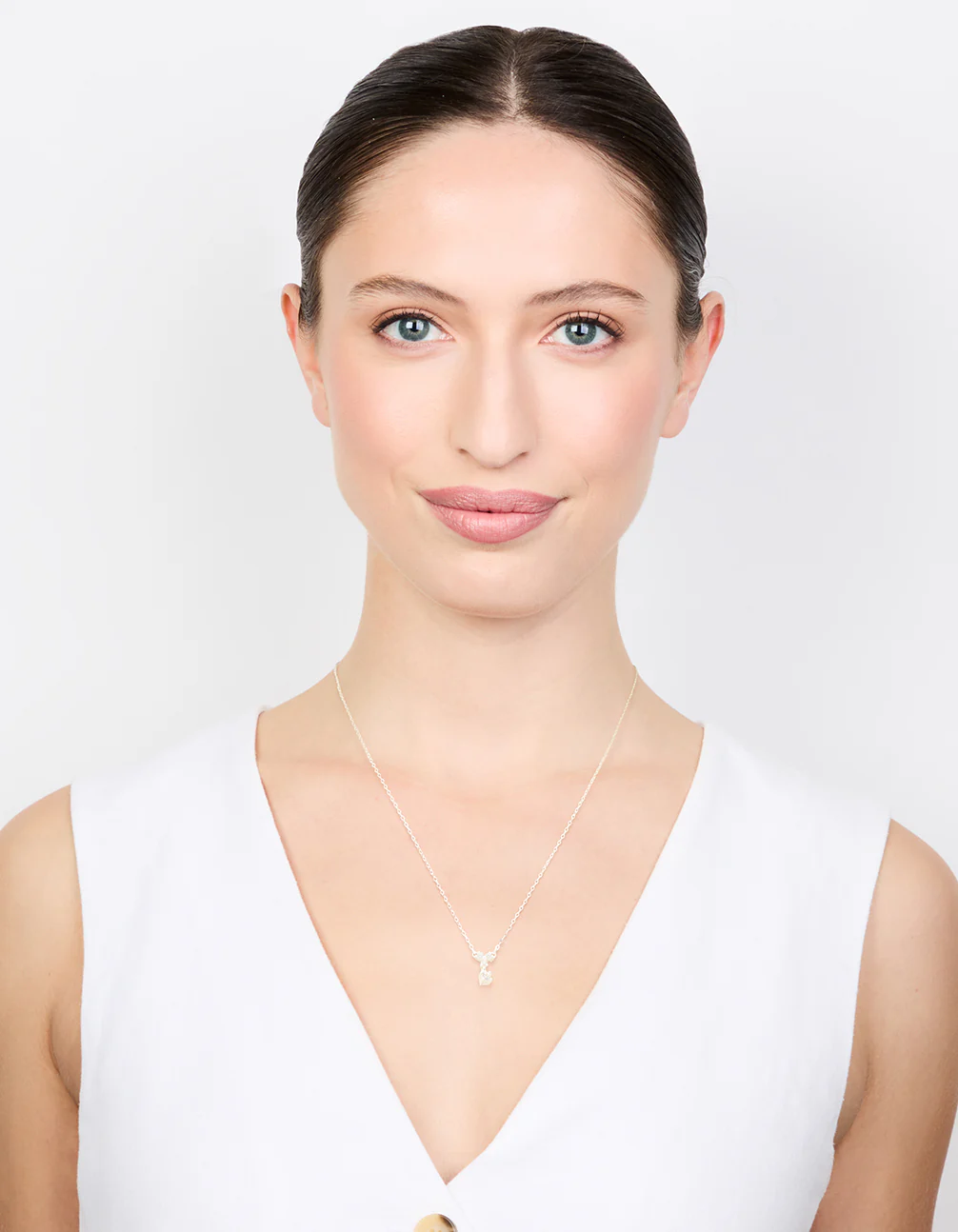 Sterling Silver Cubic Zirconia Drop Necklace - Image 3