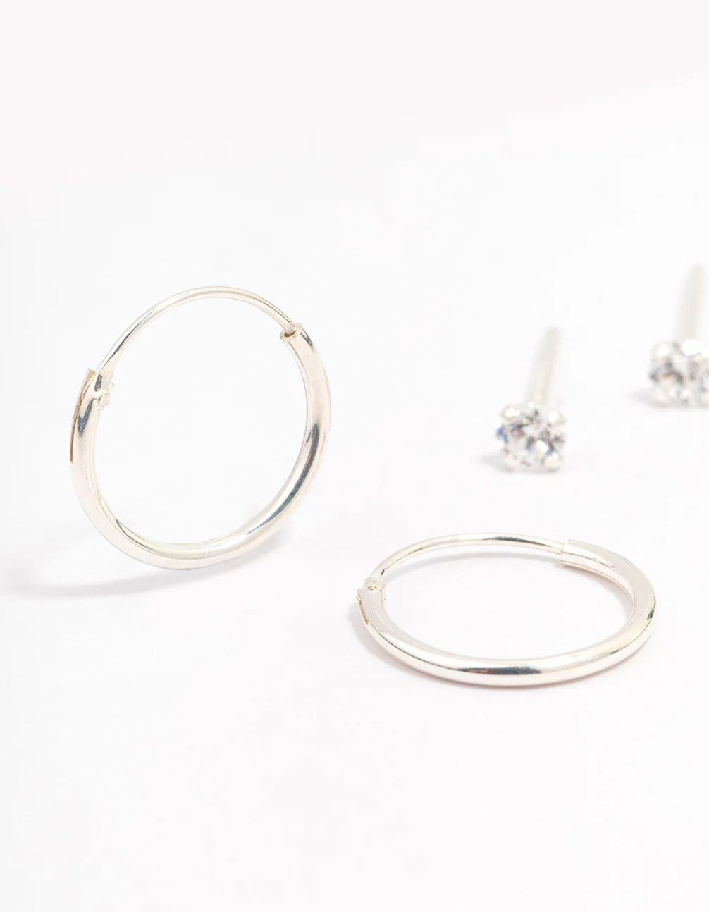 Sterling Silver Cubic Zirconia Earring Pack - Image 2