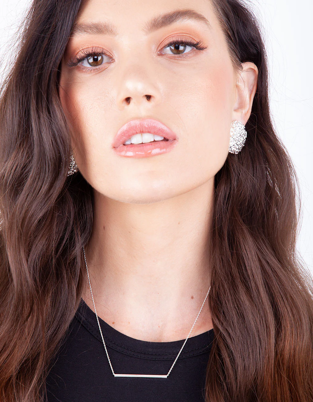 Sterling Silver Clean Bar Necklace - Image 2