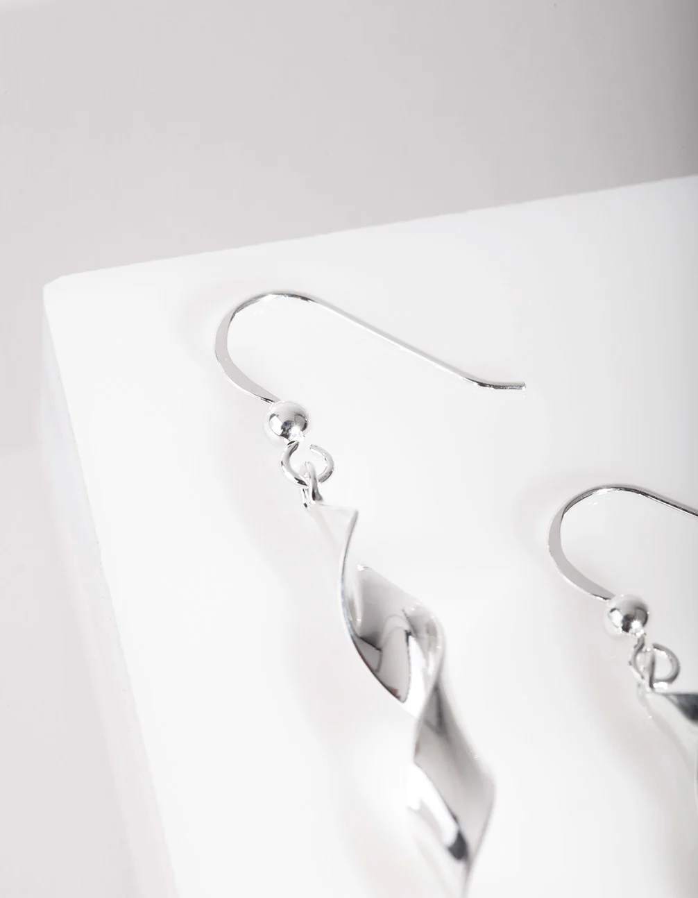 Sterling Silver Chunky Spiral Earrings - Image 2