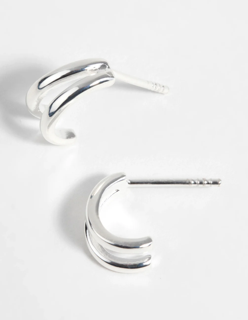 Sterling Silver Hoop Earrings - Image 2
