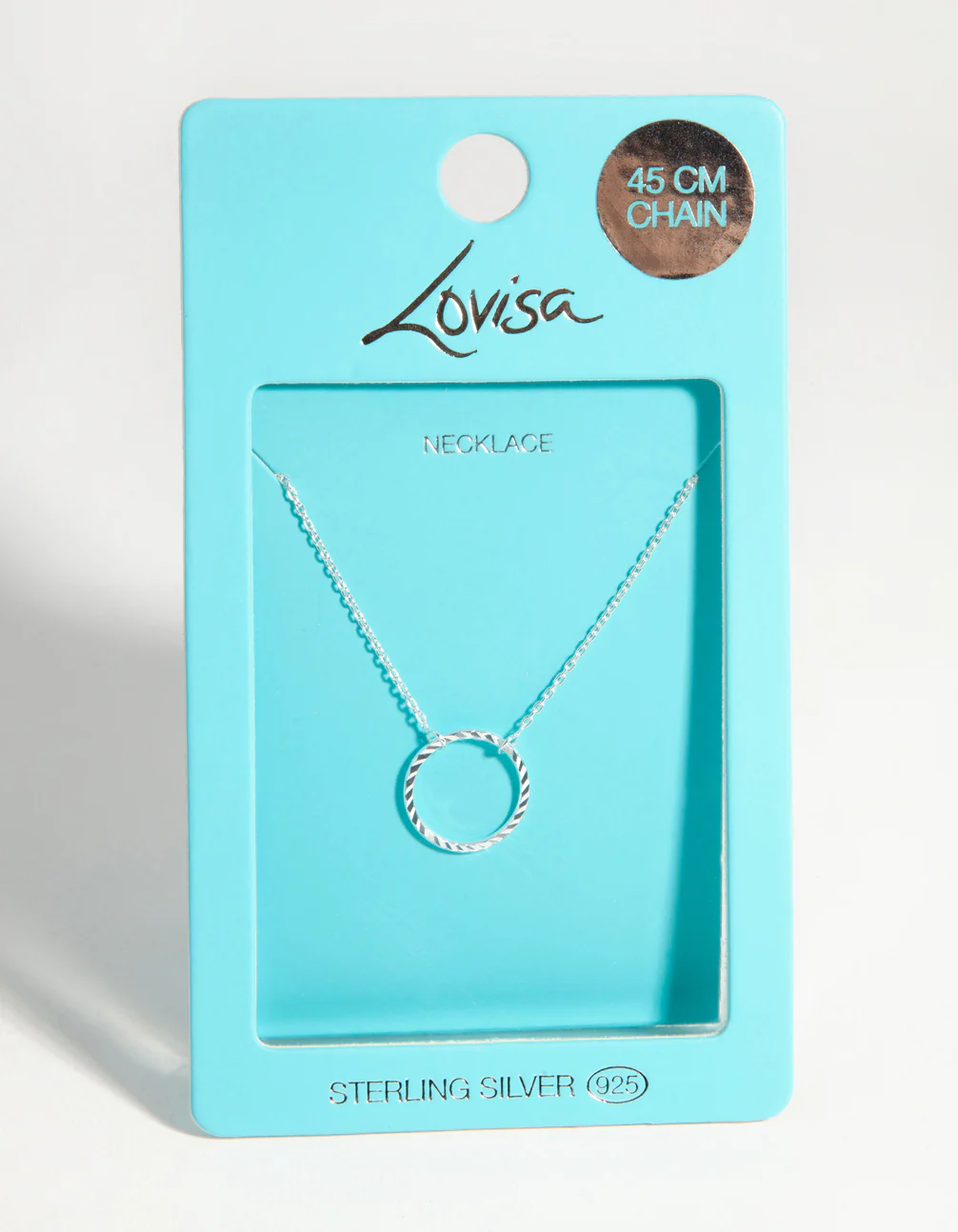 Sterling Silver Open Circle Necklace - Image 4