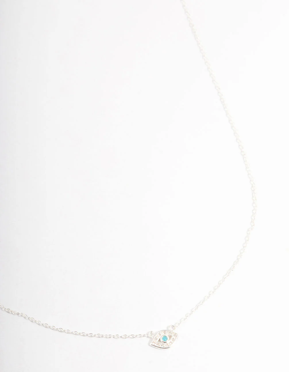 Sterling Silver Evil Eye Necklace