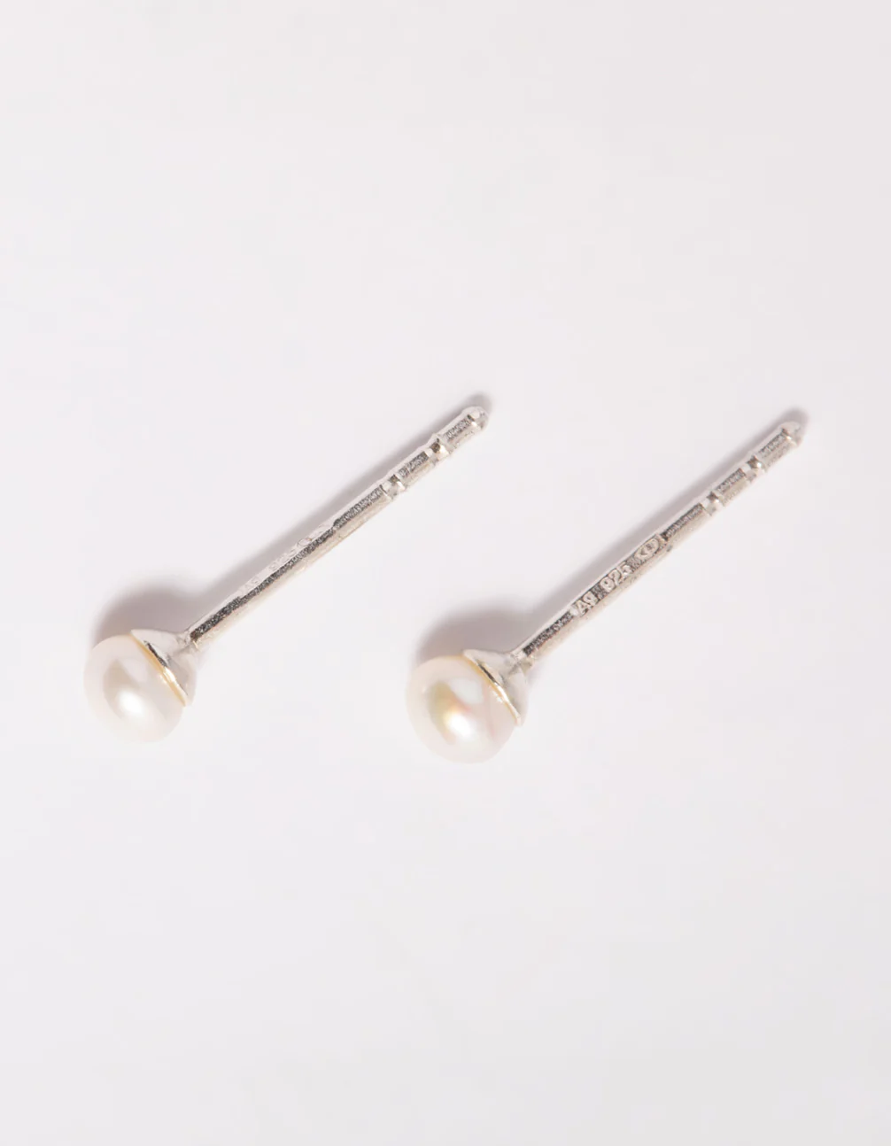 Sterling Silver Freshwater Pearl Stud Earrings - Image 5