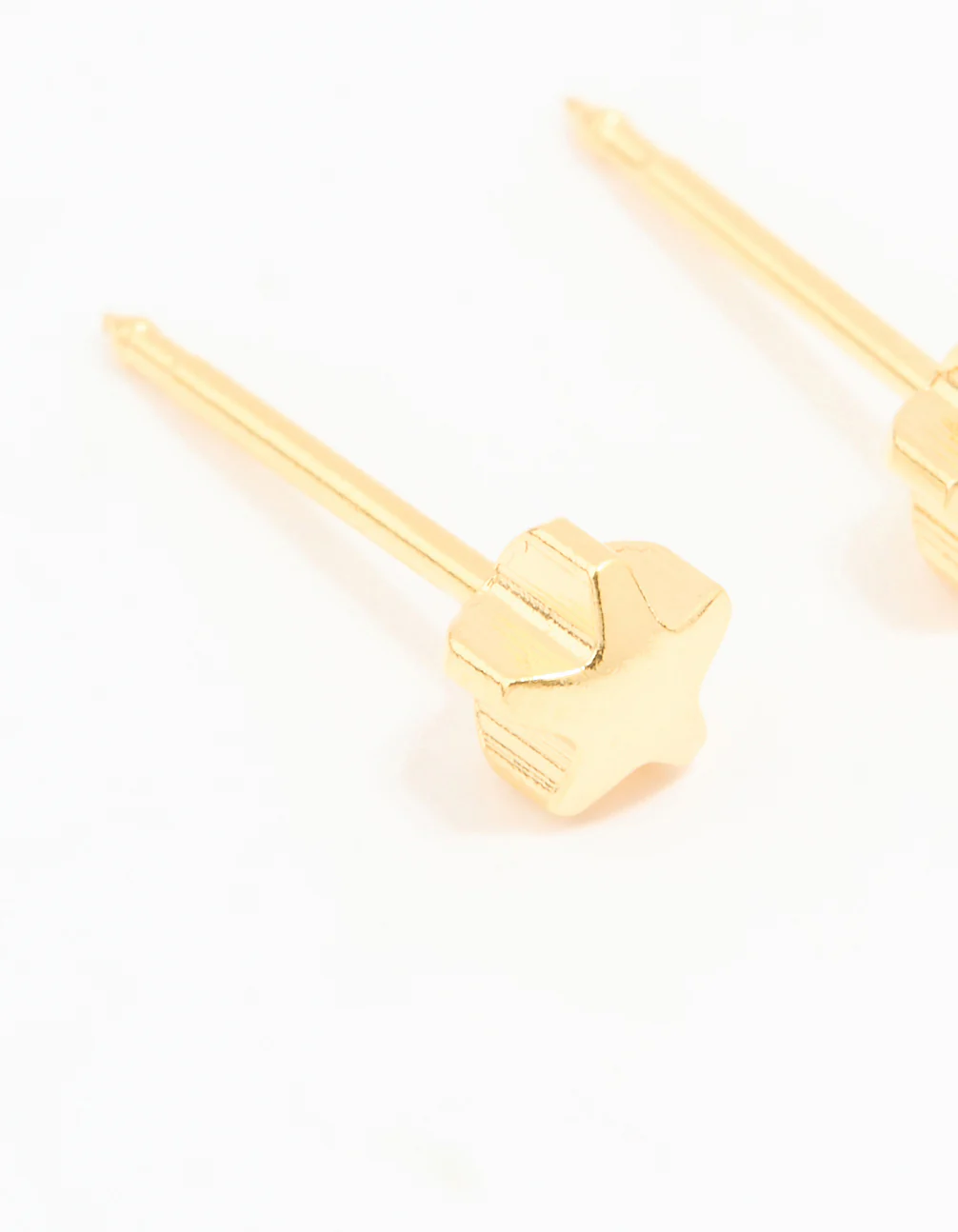 24KT Gold Plated Surgical Stainless Steel 4MM Star Piercing Stud - Image 2