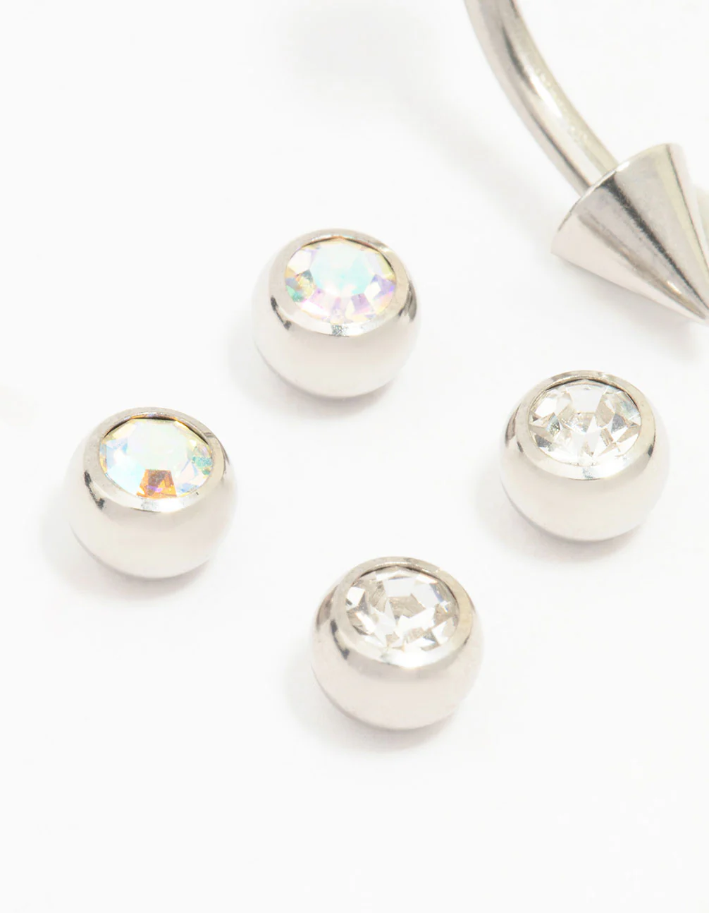 Surgical Steel Arrow Interchangeable Belly Piercing Pack - Image 2
