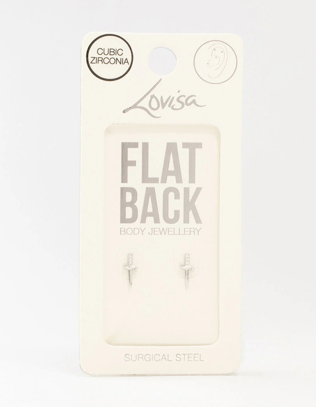 Surgical Steel Dainty Dagger Flat Backs 2-Pack - Image 3