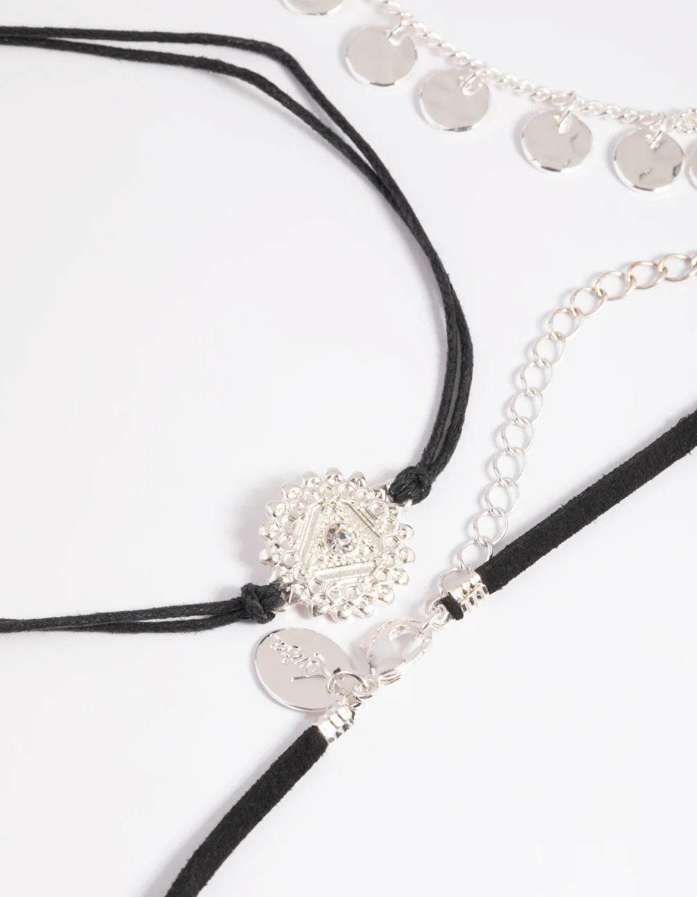 Mixed Metal Semi-Precious Stone Jingle Choker - Image 2