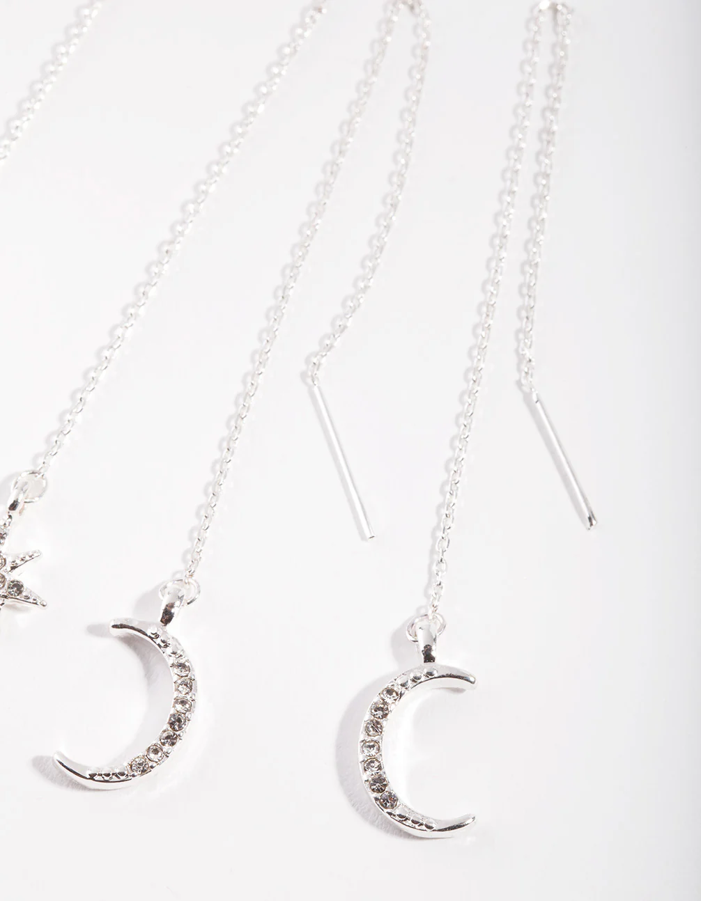 Silver Star Moon Drop Earring Pack - Image 3