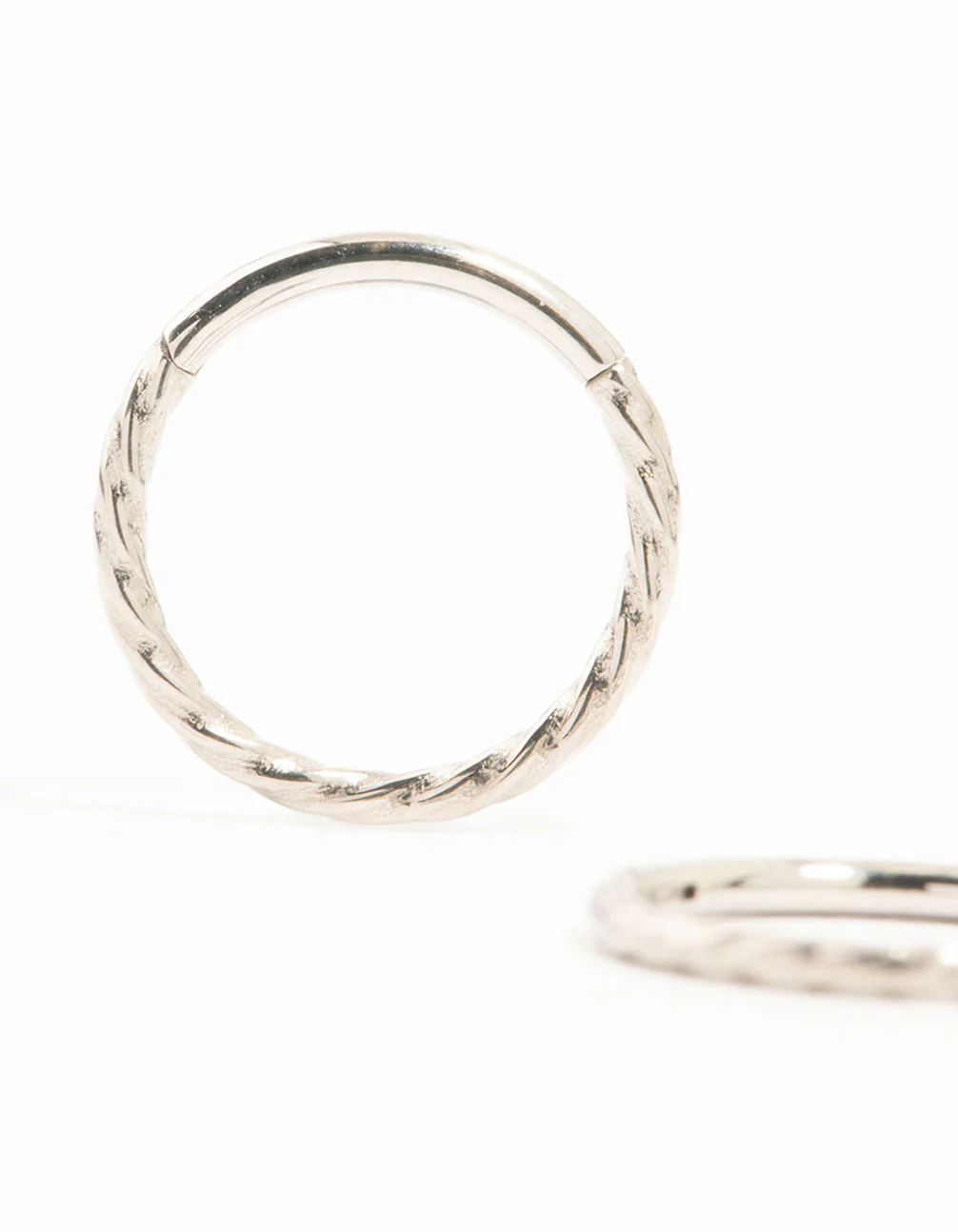 Titanium Rope Sleeper Earrings 10 mm - Image 4
