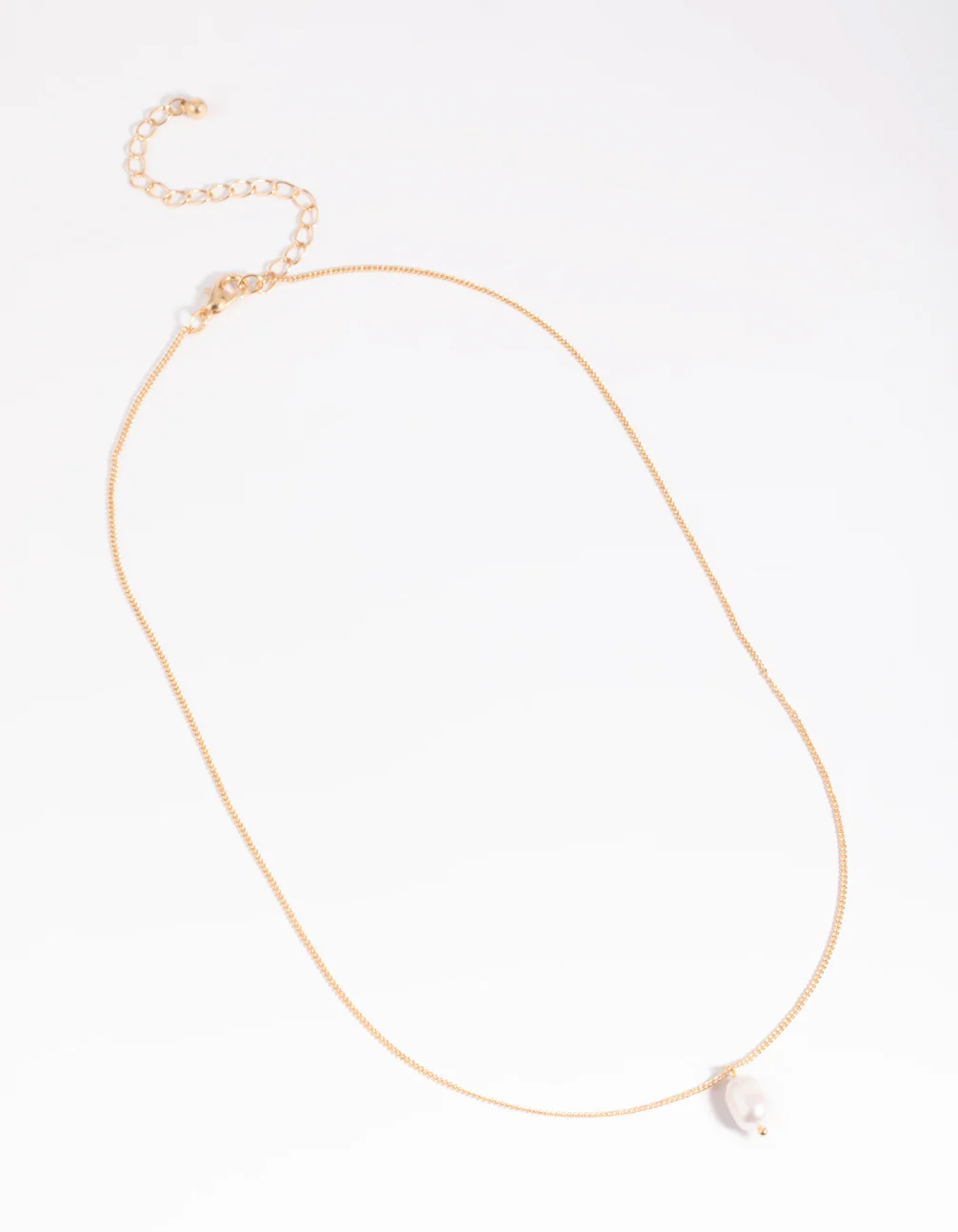 Gold Freshwater Pearl Necklace - Image 2
