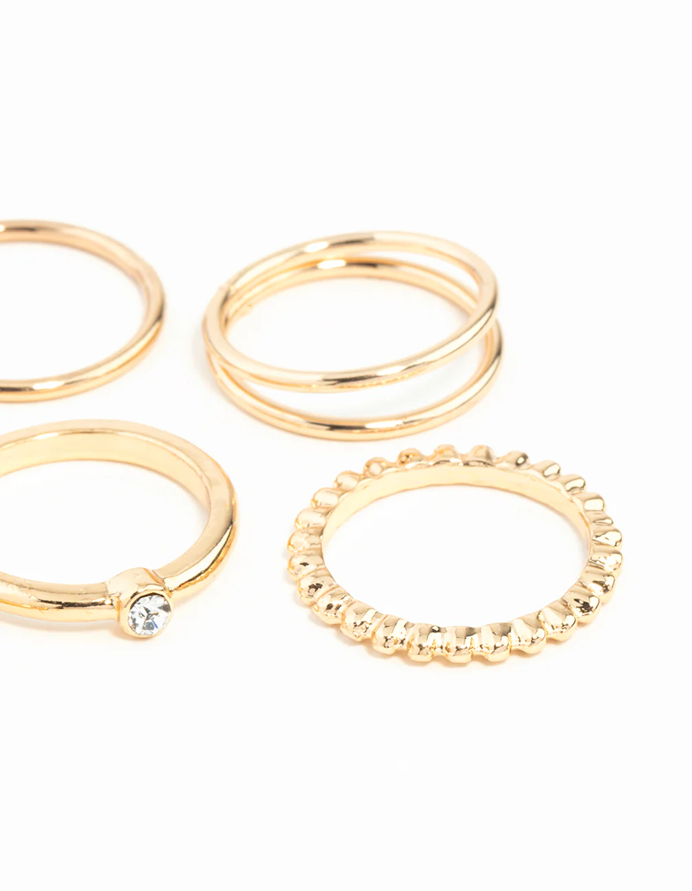 Gold Diamond Cut Twist Ring 8-Pack - Image 16