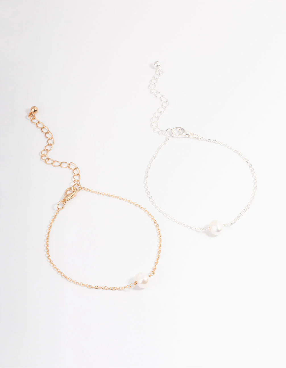 Mixed Metal Classic Pearl Bracelet Pack - Image 2
