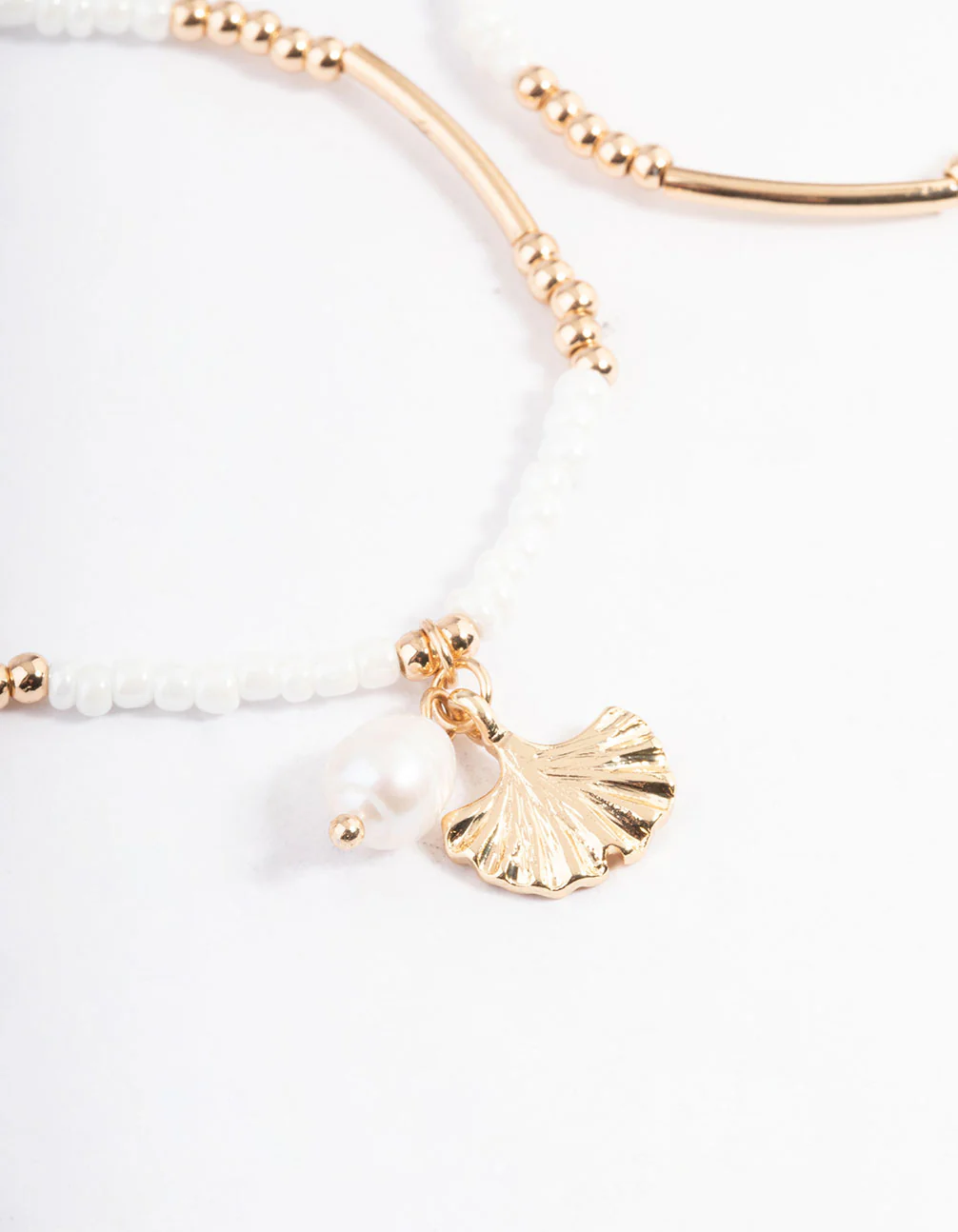 Gold Beachy Beaded Bracelet Pack - Image 3