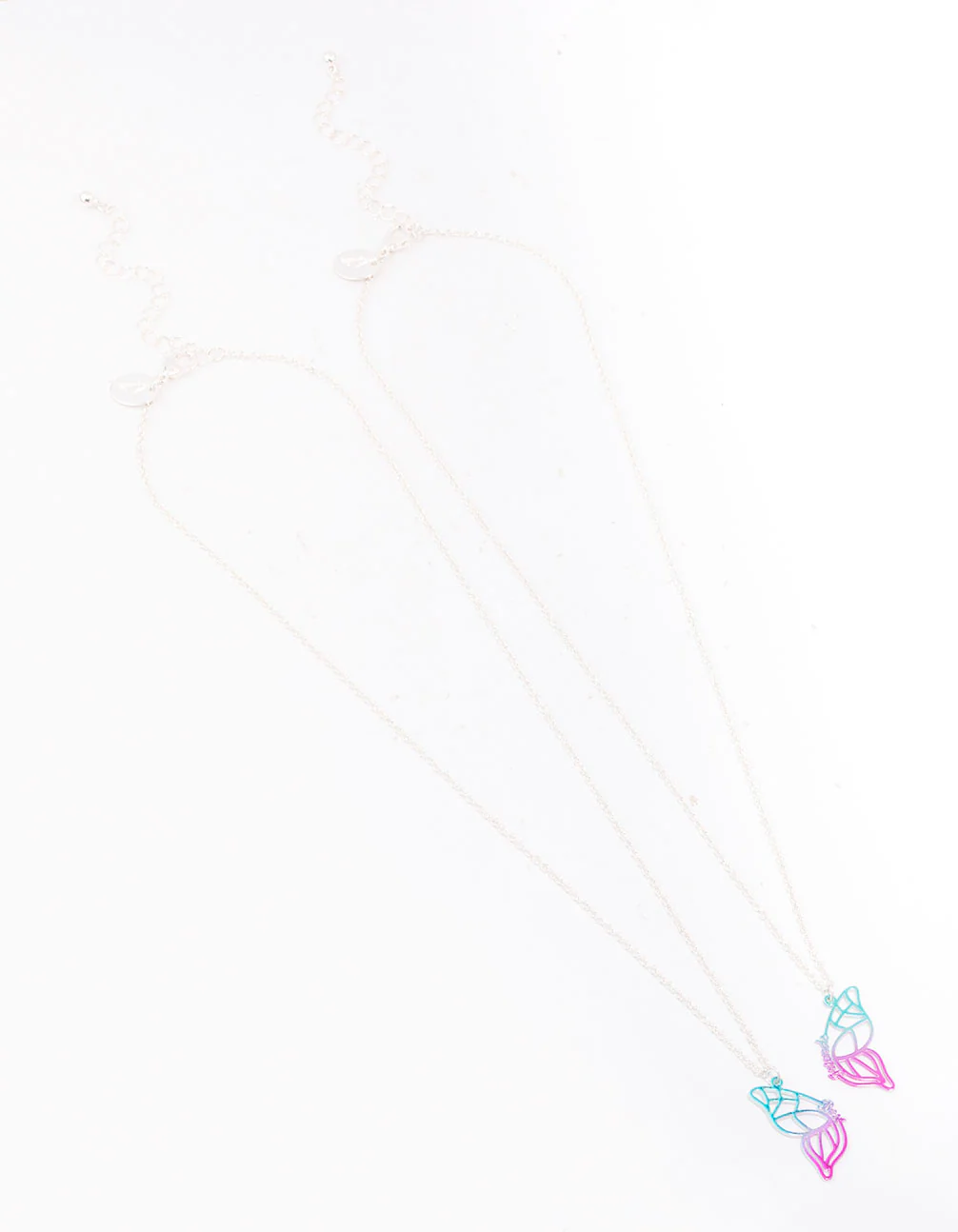 Silver Best Friend Butterfly Necklace Pack - Image 3