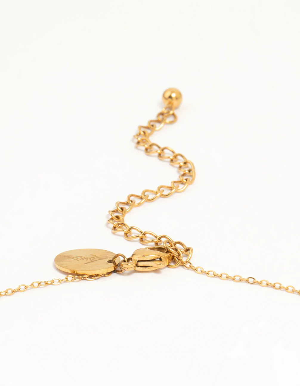 Waterproof Gold Plated Glass Circle Pendants Necklace - Image 5