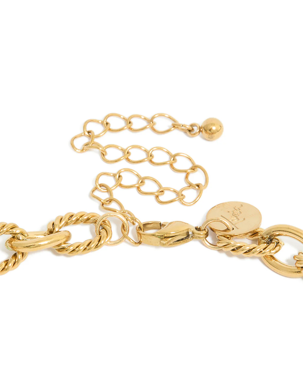 Waterproof Gold Plated Stainless Steel Chunky Chain Y-Necklace - Image 4