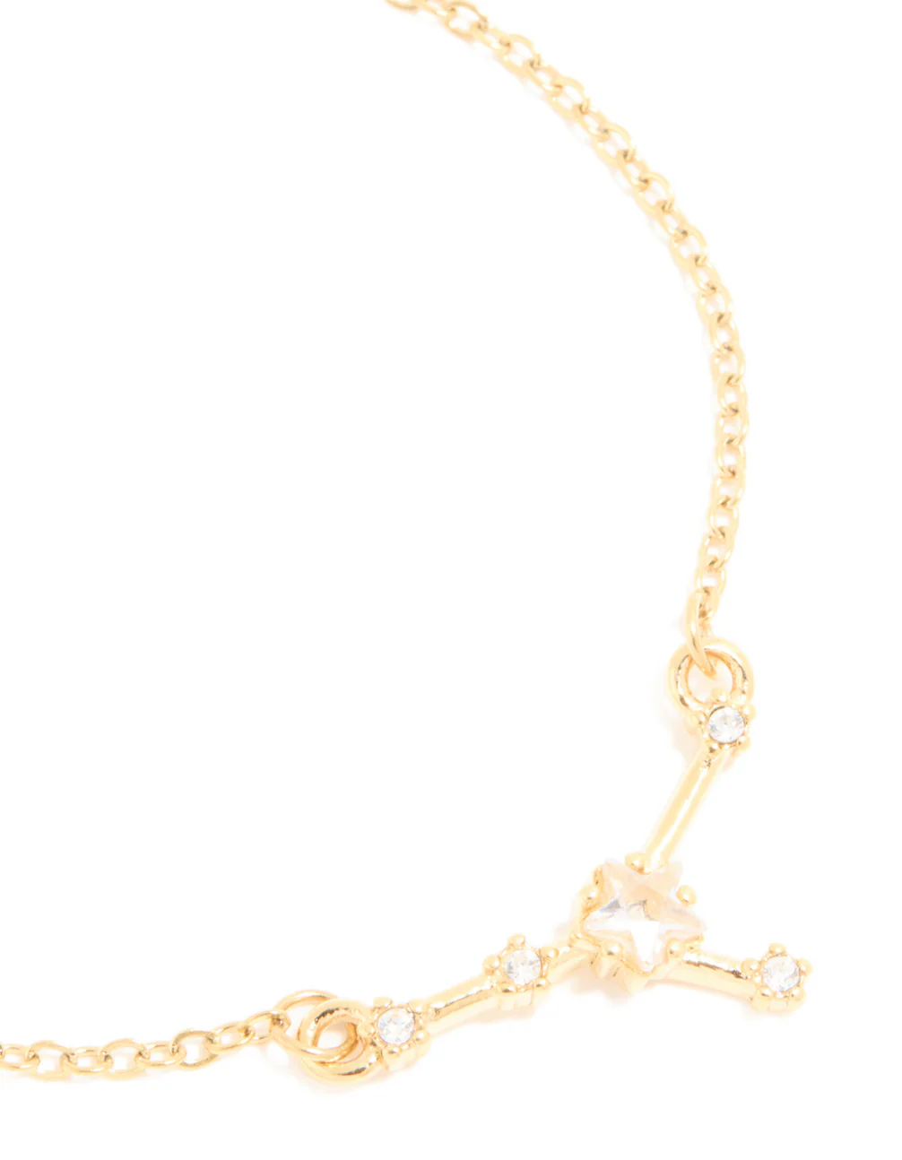 Waterproof Gold Plated Stainless Steel Cubic Zirconia Cancer Zodiac Sign Bracelet - Image 4