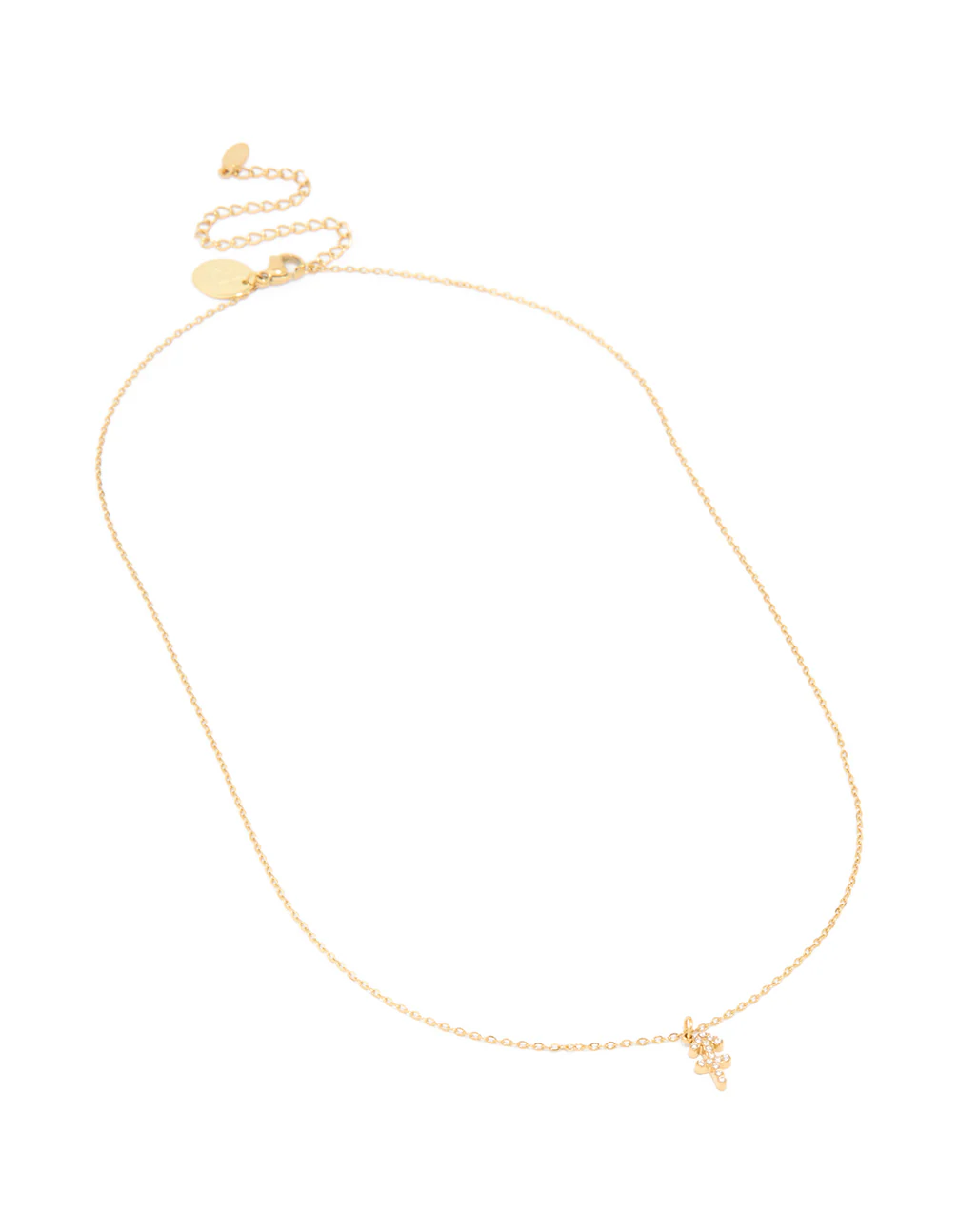 Waterproof Gold Plated Stainless Steel Cubic Zirconia Sagittarius  Zodiac Sign Necklace - Image 4