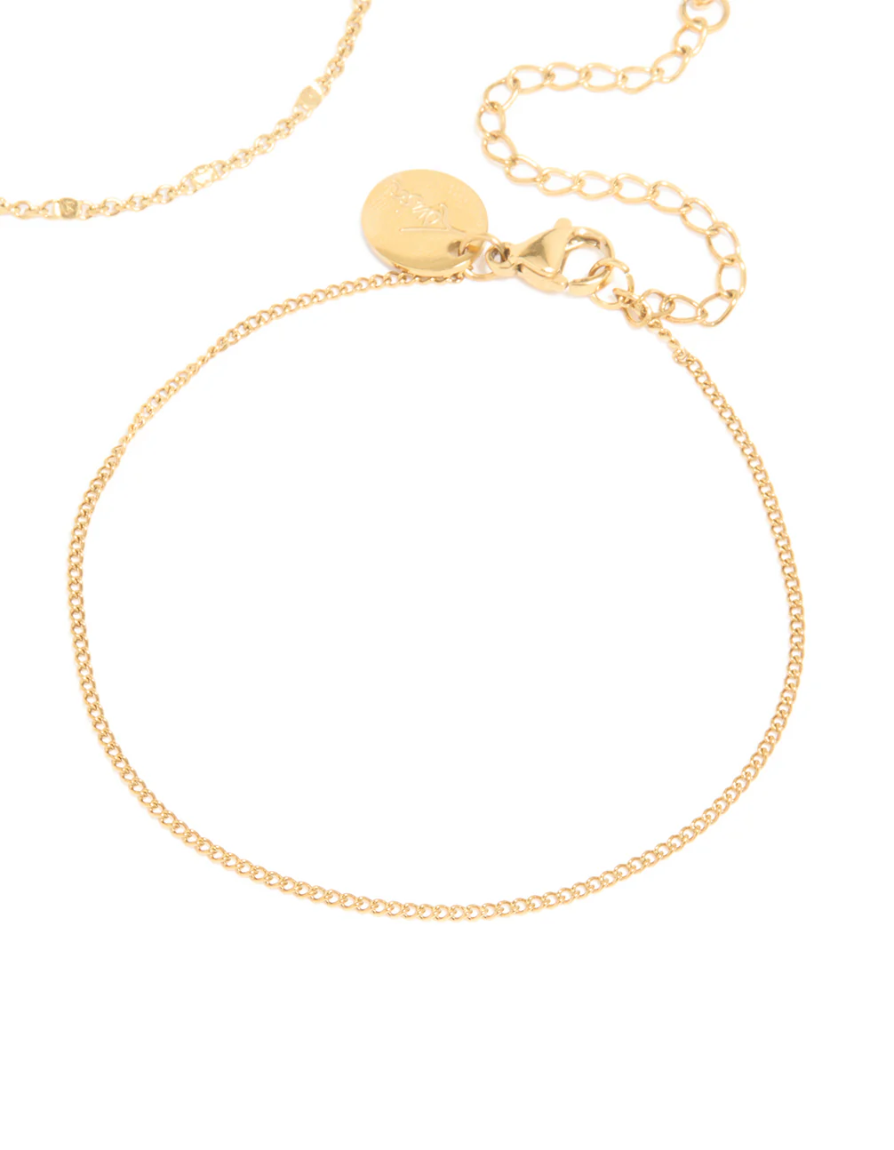 Waterproof Gold Plated Stainless Steel Mixed Chain Bracelets 3-Pack - Image 3