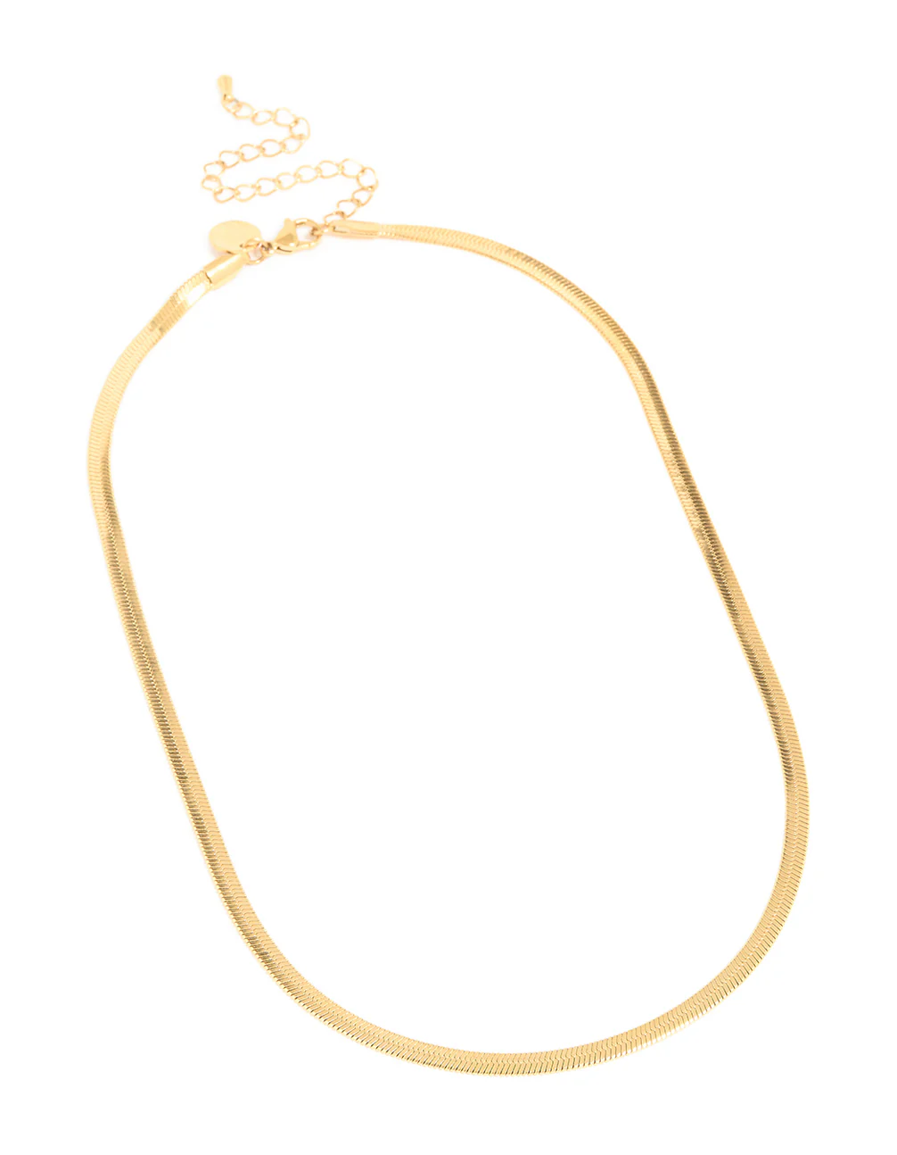 Waterproof Gold Plated Stainless Steel Snake Chain Necklace - Image 2