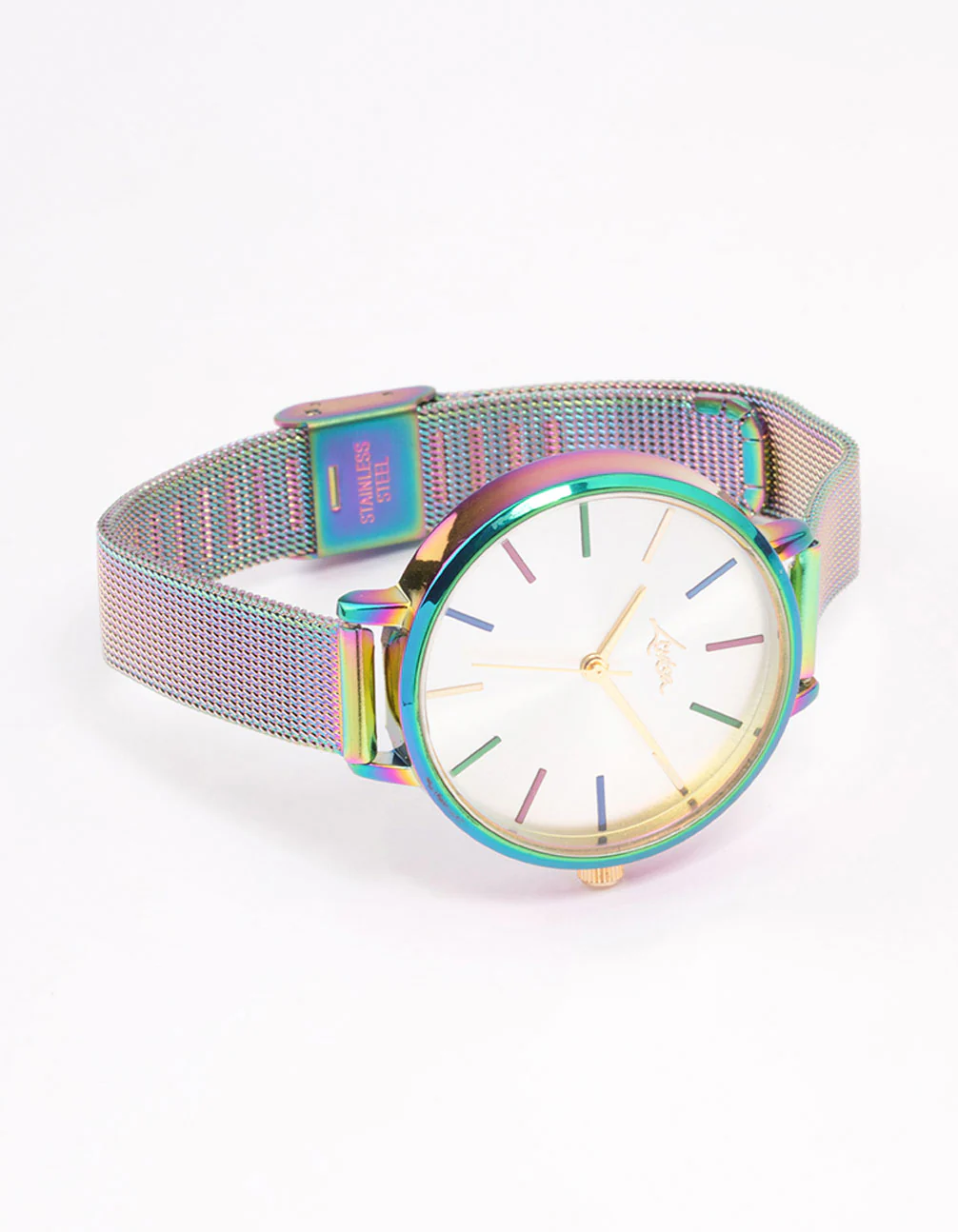 Coated Black Slim Mesh Watch - Image 3