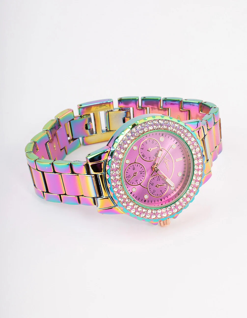 Coated Petrol Bling Link Watch - Image 3