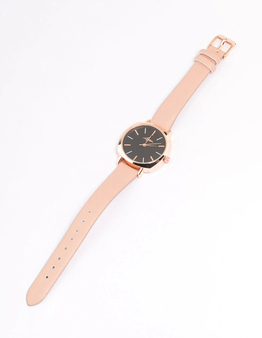 Blush Faux Leather Alternative Marker Watch - Image 2
