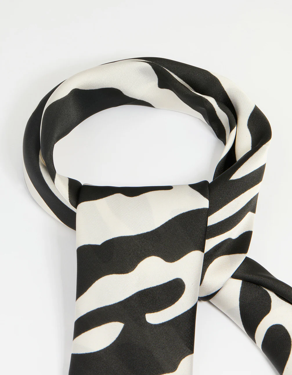 Zebra Print Fabric Scarf - Image 2